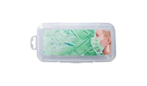 Porta Máscaras Retangular Transparente 16,5cm 1un