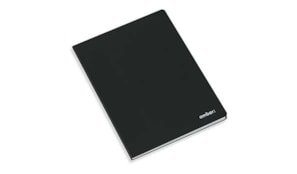 Caderno Agrafado Capa Preta A4 Liso 80 Folhas
