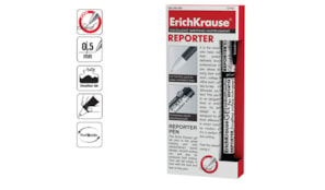 Esferográfica EK Reporter 0,5 Preto Cx 12un