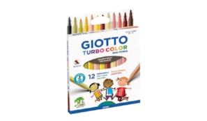Marcador Feltro Giotto Turbo Color Skin Tones 12 cores