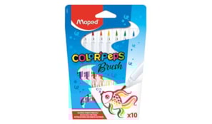 Marcador Feltro Color Peps Brush Maped 10 Cores