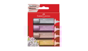 Marcador Metalico Faber-Castell Textliner 46 - 4un