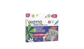Marcador Tecidos Giotto Decor Cores Sortidas - 6un