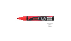 Marcador Giz Chalk UNI PWE-5M Vermelho 1un