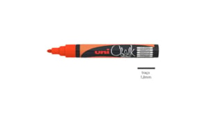 Marcador Giz Chalk UNI PWE-5M Laranja Fluorescente 1un