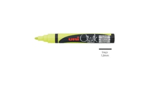 Marcador Giz Chalk UNI PWE-5M Amarelo Fluorescente 1un