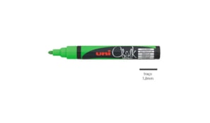 Marcador Giz Chalk UNI PWE-5M Verde Fluorescente 1un