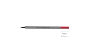 Marcador Ultra Fino Vermelho 0.3mm - 1 un