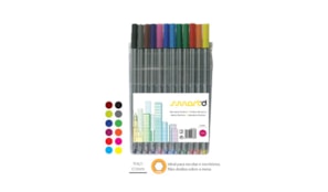 Marcador fineliner 0,5mm smartd pack 12 cores sortidas