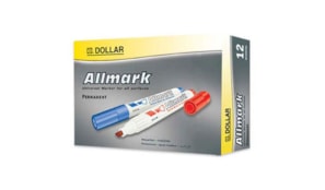 Marcador Permanente Grosso 2,0mm Allmark UMS2 Verde 12un