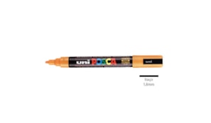 Marcador Uniball Posca PC-5M 1,8mm Amarelo Brilhante 1un