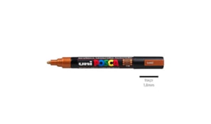 Marcador Uniball Posca PC-5M 1,8mm Bronze 1un