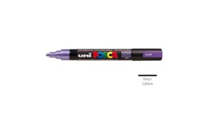 Marcador Uniball Posca PC-5M 1,8mm Violeta Metálico 1un