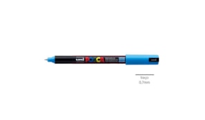 Marcador Uniball Posca PC-1MR 0,7mm Azul Claro 1un