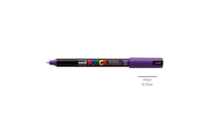 Marcador Uniball Posca PC-1MR 0,7mm Violeta 1un