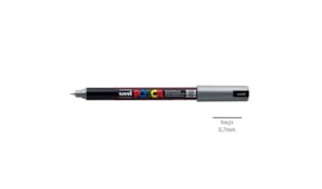Marcador Uniball Posca PC-1MR 0,7mm Prata 1un