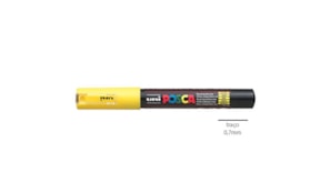 Marcador Uniball Posca PC-1M 0,7mm Amarelo 1un