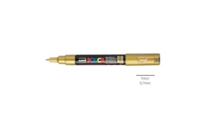 Marcador Uniball Posca PC-1M 0,7mm Ouro 1un