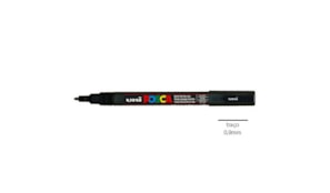 Marcador Uniball Posca PC-3M 0,9mm Preto 1un