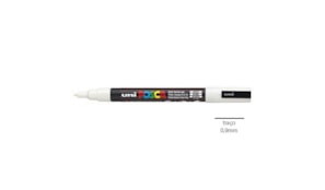 Marcador Uniball Posca PC-3M 0,9mm Branco 1un