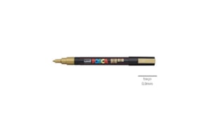 Marcador Uniball Posca PC-3M 0,9mm Ouro 1un