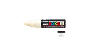 Marcador Uniball Posca PC-8K 8,0mm Marfim 1un