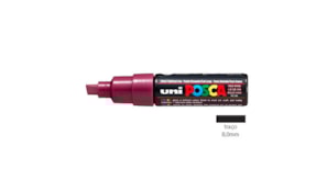 Marcador Uniball Posca PC-8K 8,0mm Vinho Tinto 1un
