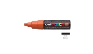Marcador Uniball Posca PC-8K 8,0mm Laranja 1un