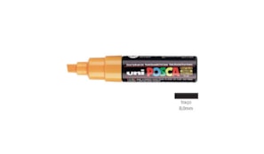 Marcador Uniball Posca PC-8K 8,0mm Amarelo Brilhante 1un