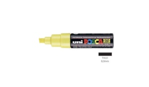 Marcador Uniball Posca PC-8K 8,0mm Amarelo 1un