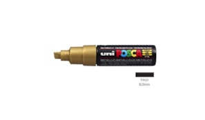 Marcador Uniball Posca PC-8K 8,0mm Ouro 1un
