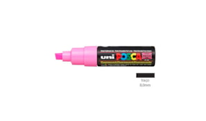 Marcador Uniball Posca PC-8K 8,0mm Rosa Fluorescente 1un