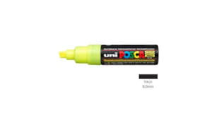 Marcador Uniball Posca PC-8K 8,0mm Amarelo Fluorescente 1un