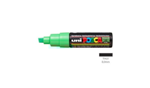 Marcador Uniball Posca PC-8K 8,0mm Verde Fluorescente 1un
