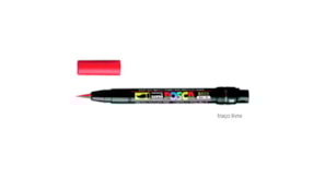 Marcador Uniball Posca Pincel PCF-350 1-10mm Vermelho 1un