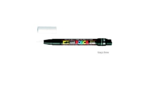 Marcador Uniball Posca Pincel PCF-350 1-10mm Branco 1un