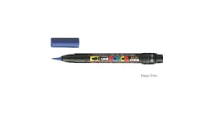 Marcador Uniball Posca Pincel PCF-350 1-10mm Azul 1un