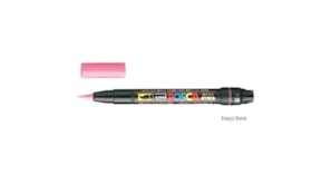 Marcador Uniball Posca Pincel PCF-350 1-10mm Rosa 1un