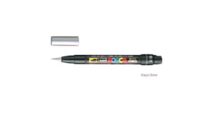 Marcador Uniball Posca Pincel PCF-350 1-10mm Prata 1un