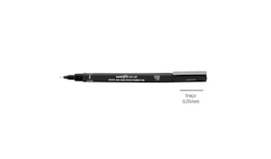 Marcador Uniball Calibrado PIN 0.05mm Preto 1un