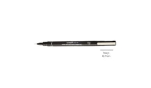 Marcador Uniball Calibrado PIN 0.2mm Preto 1un