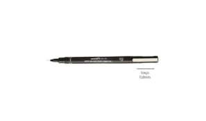 Marcador Uniball Calibrado PIN 0.8mm Preto 1un