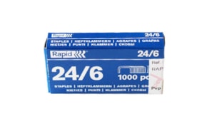 Agrafos 24/6 Rapid (2/20 Folhas) Cx1000un