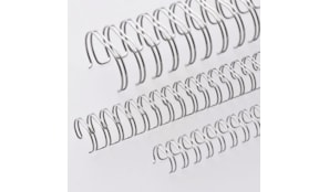 Argolas Metalicas Encadernar Passo 3:1 08mm Cx100 Prata