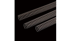 Argolas Espiral Metalicas Passo 5:1 18mm Cx 100 Prata