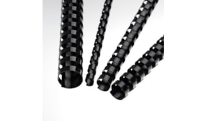 Argolas Pvc Encadernar 12mm 90 Folhas Cx100un Preto