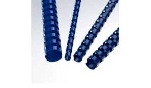 Argolas Pvc Encadernar 06mm 20 Folhas Cx100un Azul