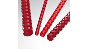 Argolas Pvc Encadernar 16mm 130 Folhas Cx100un Vermelho