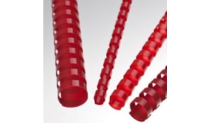 Argolas Pvc Encadernar 18mm p/ 140 Folhas Cx 100un Vermelho