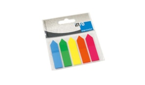Sinalizadores (Film) Setas 5x12x50mm 5 cores 125 Folhas